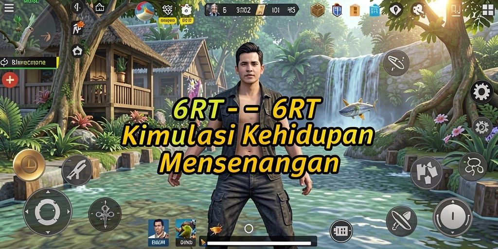 Tampilan gameplay 6RT penuh warna dan interaktif.