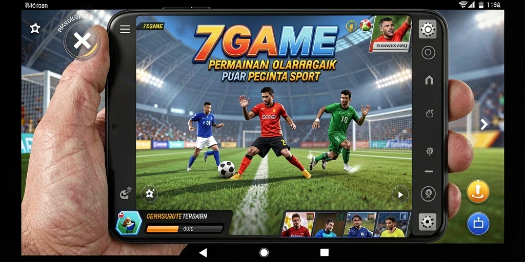 Tampilan gameplay 7GAME menunjukkan aksi seru olahraga.