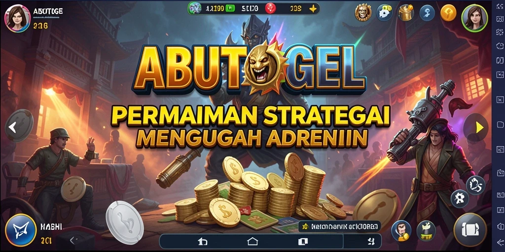 Screenshot menunjukkan gameplay menarik dan strategis ABUTOGEL.