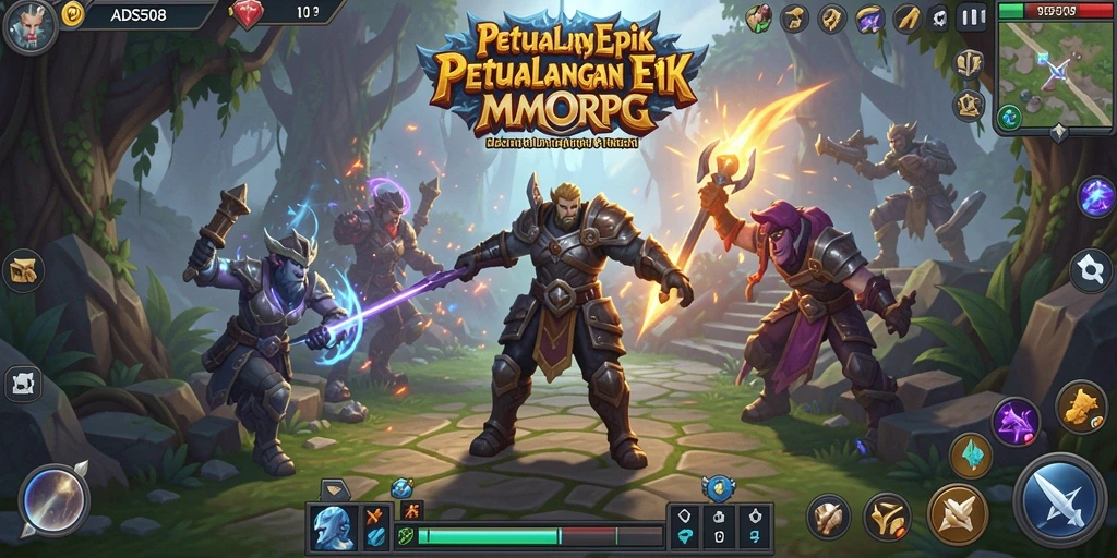 Tampilan gameplay langsung dari ADS508 dengan aksi pertarungan mendebarkan.