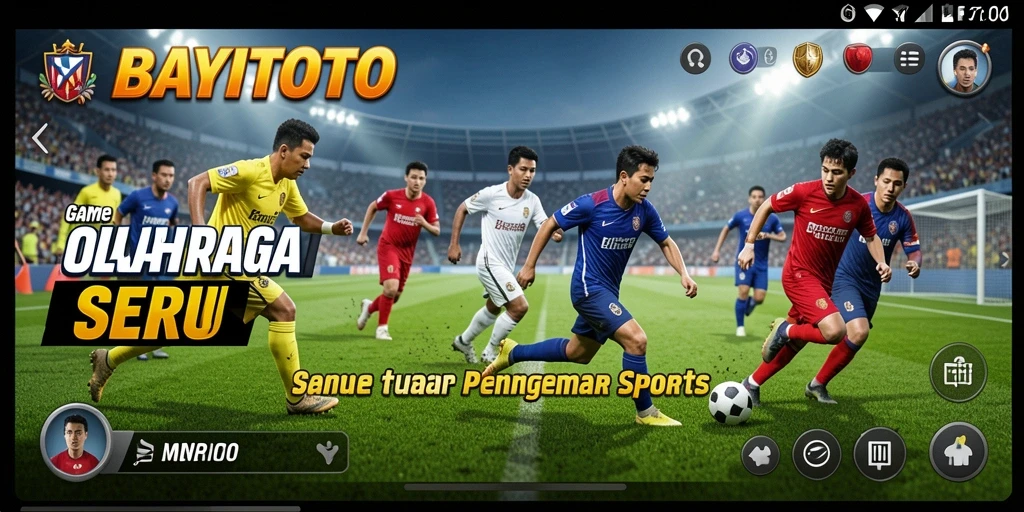 Tampilan gameplay seru di BAYITOTO dengan aksi olahraga yang mendebarkan.