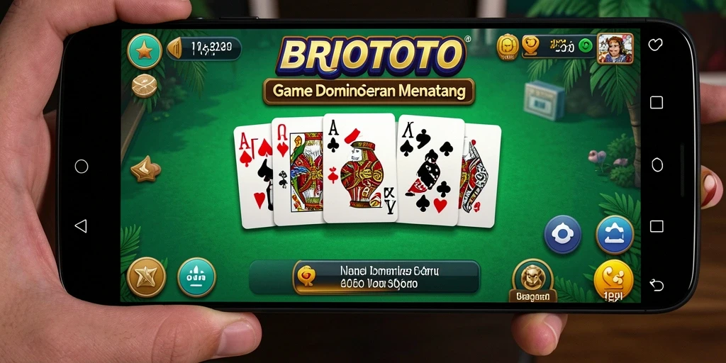 Tampilan gameplay Domino yang menarik dan seru.