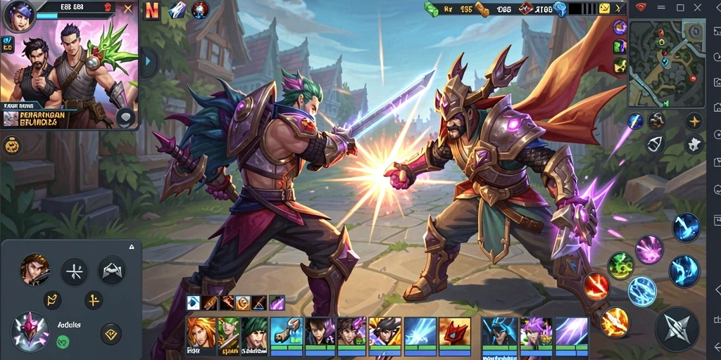 Tampilan menarik dari gameplay pertarungan tim di E88.