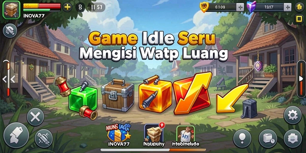 Tampilan gameplay utama INOVA77 yang memikat dan interaktif.