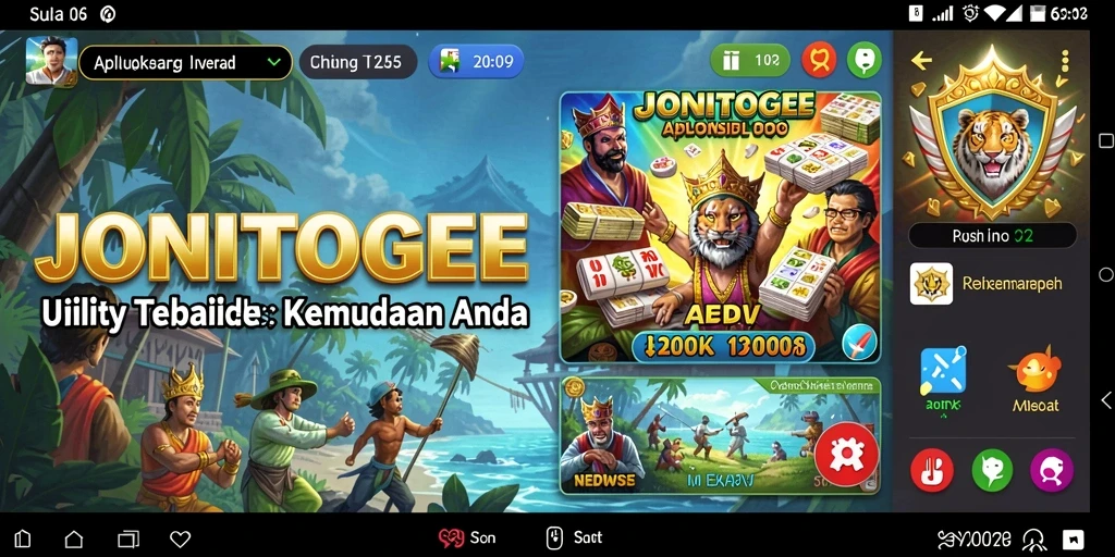 Tampilan utama JONITOGEL dengan fitur Utility yang menarik.