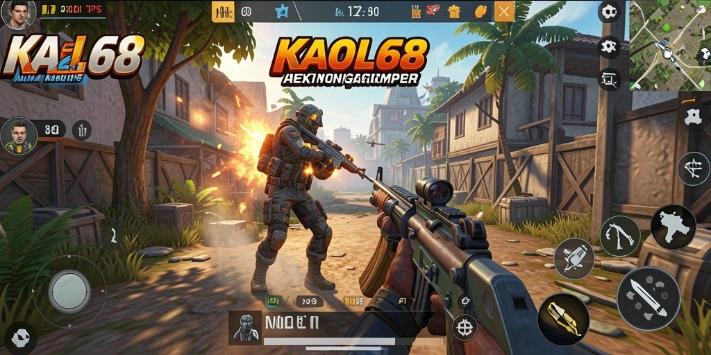 Tampilan gameplay seru dari KAOL68 dalam aksi TPS.