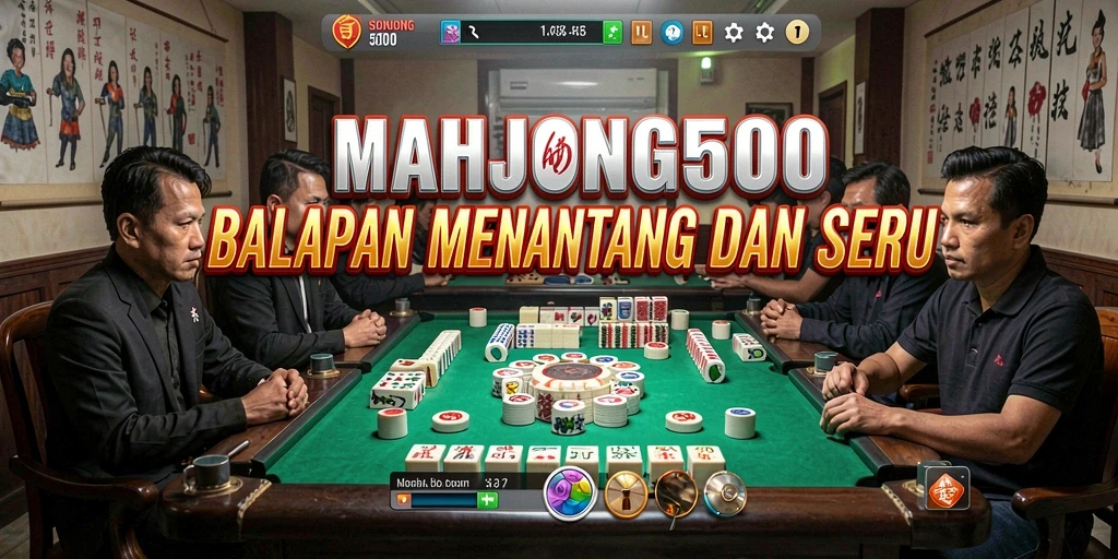 Tangkapan layar gameplay MAHJONG500 menampilkan balapan yang seru dan mendebarkan.