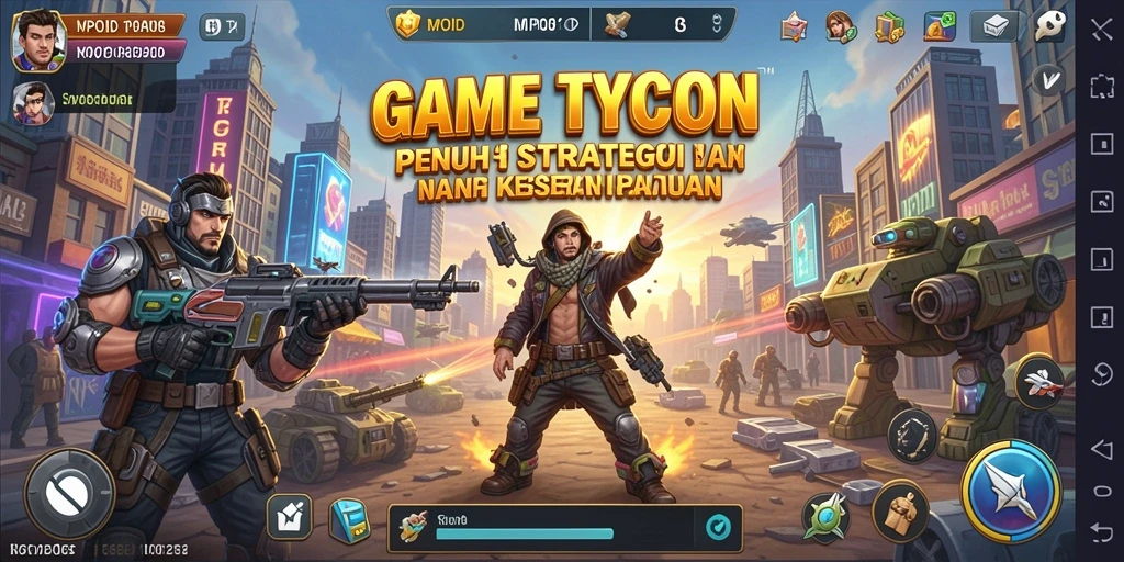 Screenshot gameplay MPOID menunjukkan keseruan menjalankan bisnis Tycoon.