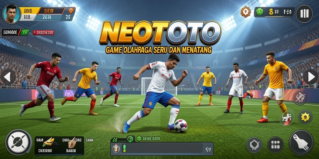 Tampilan gameplay menarik dari NEOTOTO, penuh aksi olahraga.