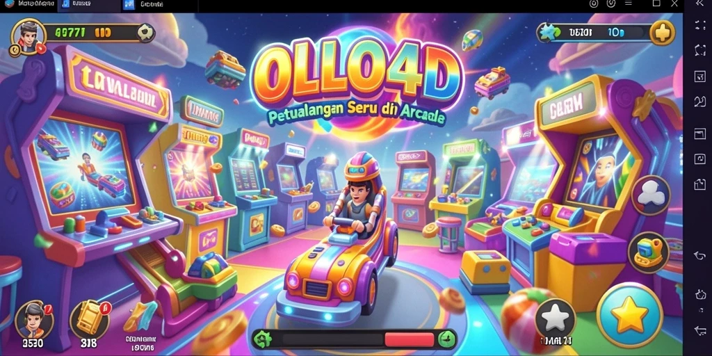 Tampilan gameplay seru dari OLLO4D di dunia arcade.