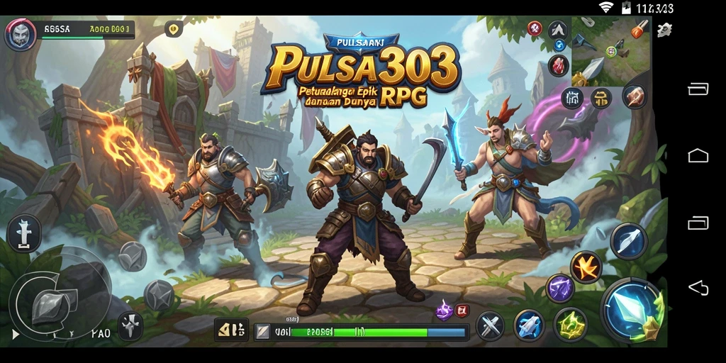 Gameplay PULSA303 dengan karakter dan pertarungan yang intens.