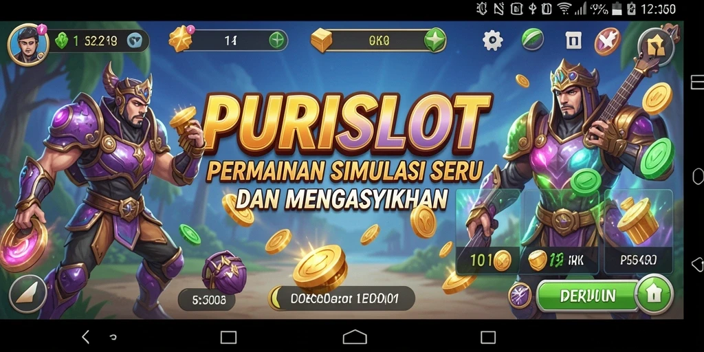 Tampilan grafik gameplay PURISLOT yang menakjubkan dan mengasyikkan.