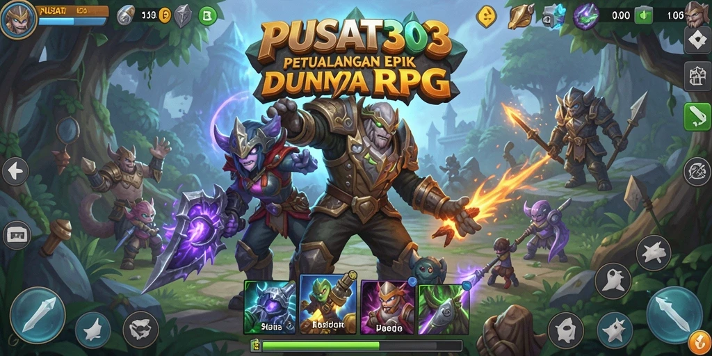Gameplay PUSAT303 yang menampilkan pertarungan seru dan eksplorasi mendalam.