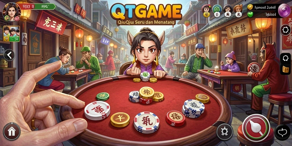 Tampilan gameplay QTGAME yang seru dan menarik untuk dimainkan.