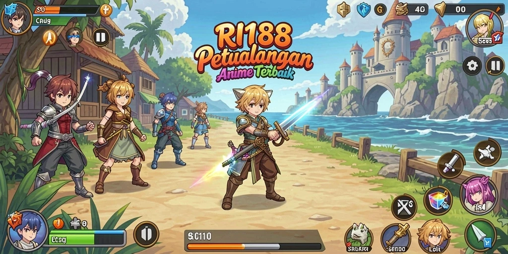 Tampilan menakjubkan dari gameplay <strong>RI188</strong> dengan karakter Anime.