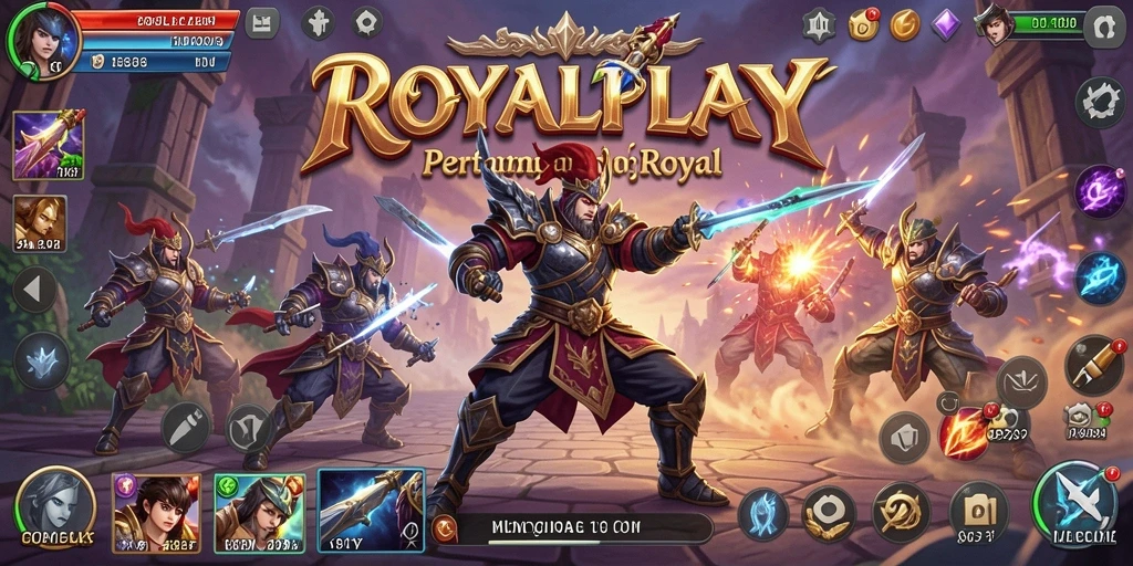 Tampilan mendebarkan dari gameplay ROYALPLAY yang penuh aksi.