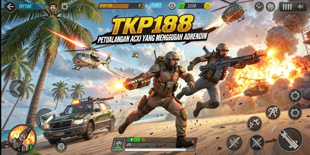 Tampilan seru dari gameplay TKP188 yang penuh aksi dan petualangan.