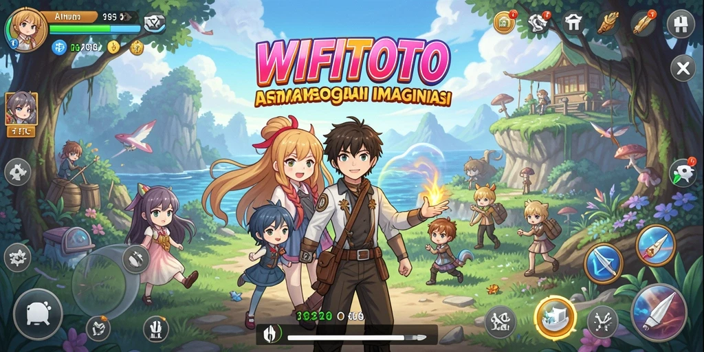 Screenshot WIFITOTO menampilkan aksi seru dalam dunia anime.