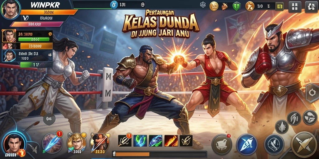 Tampilan gameplay <strong>WINPKR</strong> yang seru dan mendebarkan dalam pertarungan Fighting.