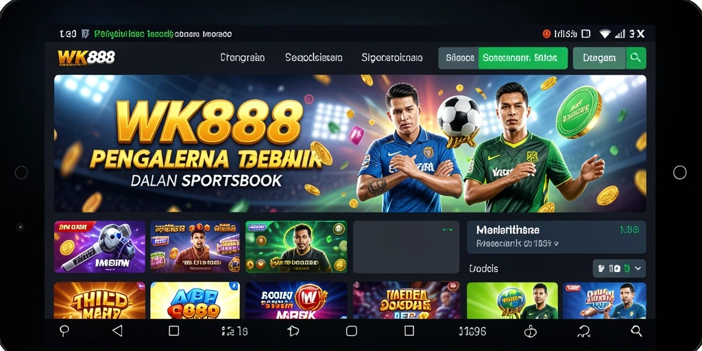 Tampilan gameplay seru pada aplikasi Sportsbook WK888.